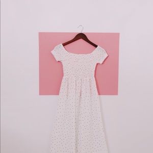 Polka dot midi dress